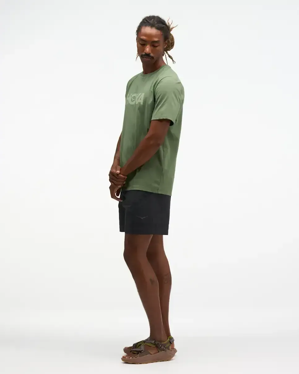 HOKA Core Logo Graphic Tee Nettle Leaf