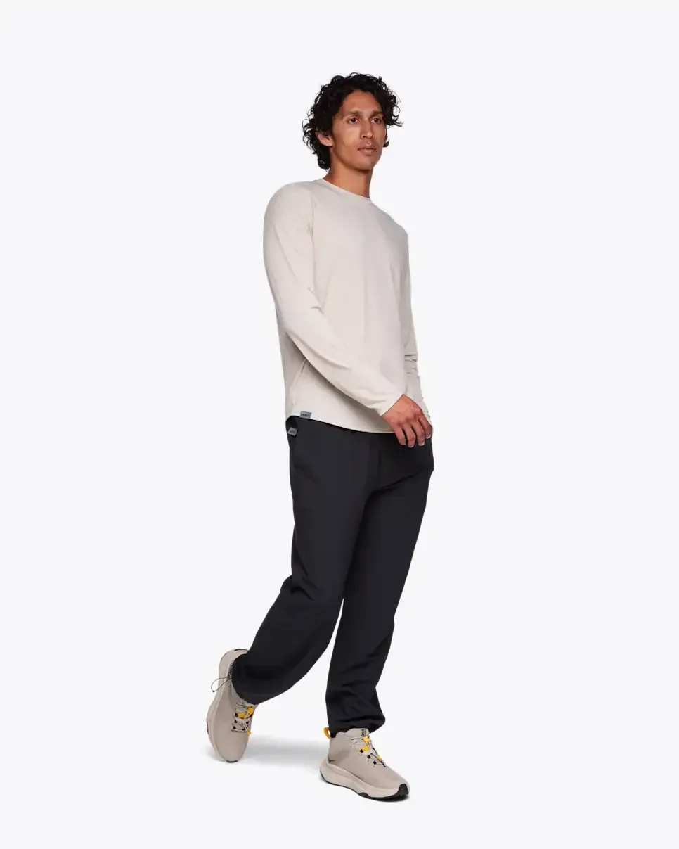 HOKA Essential LS Tee Sesame Htr