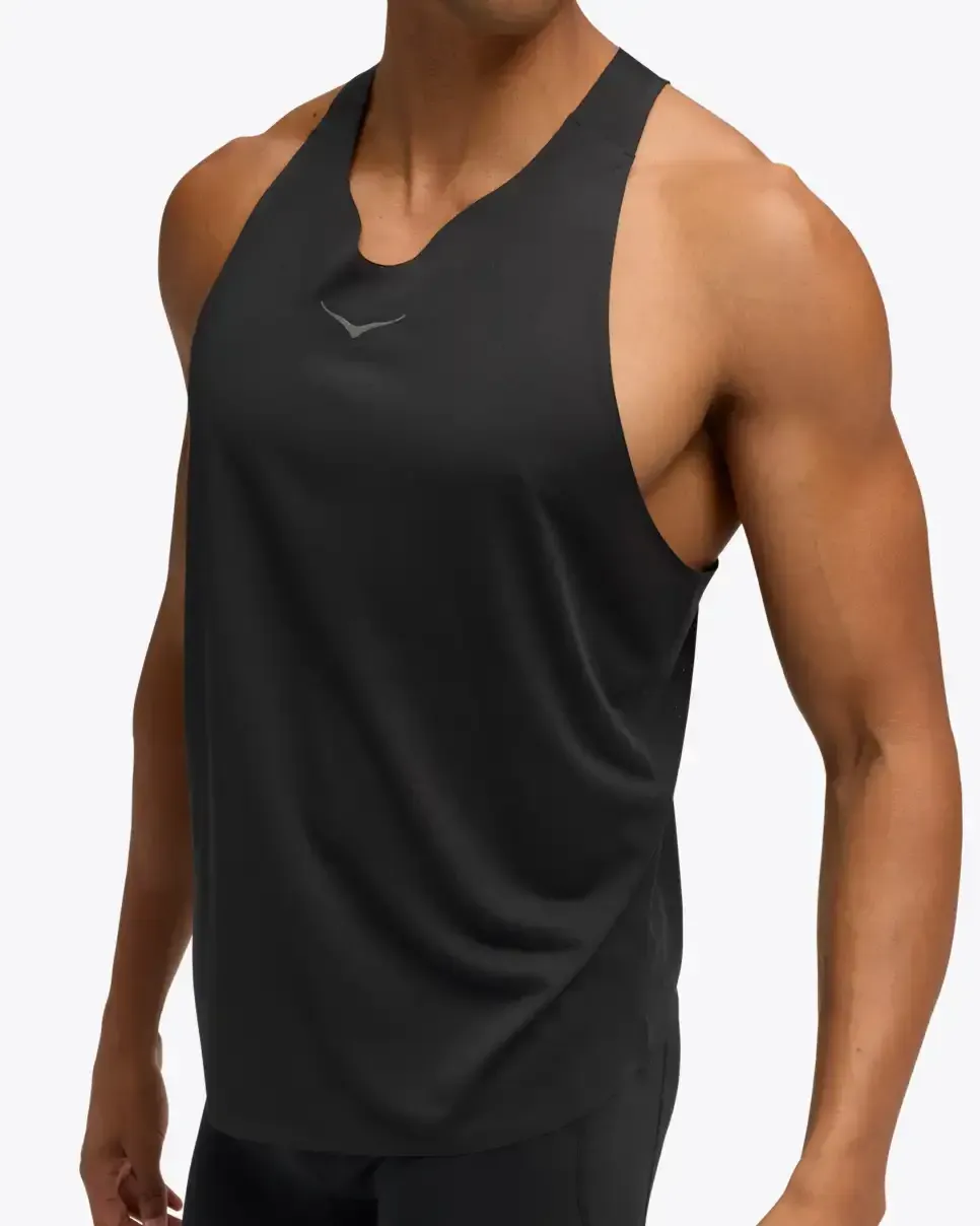 HOKA Race Day Singlet Black