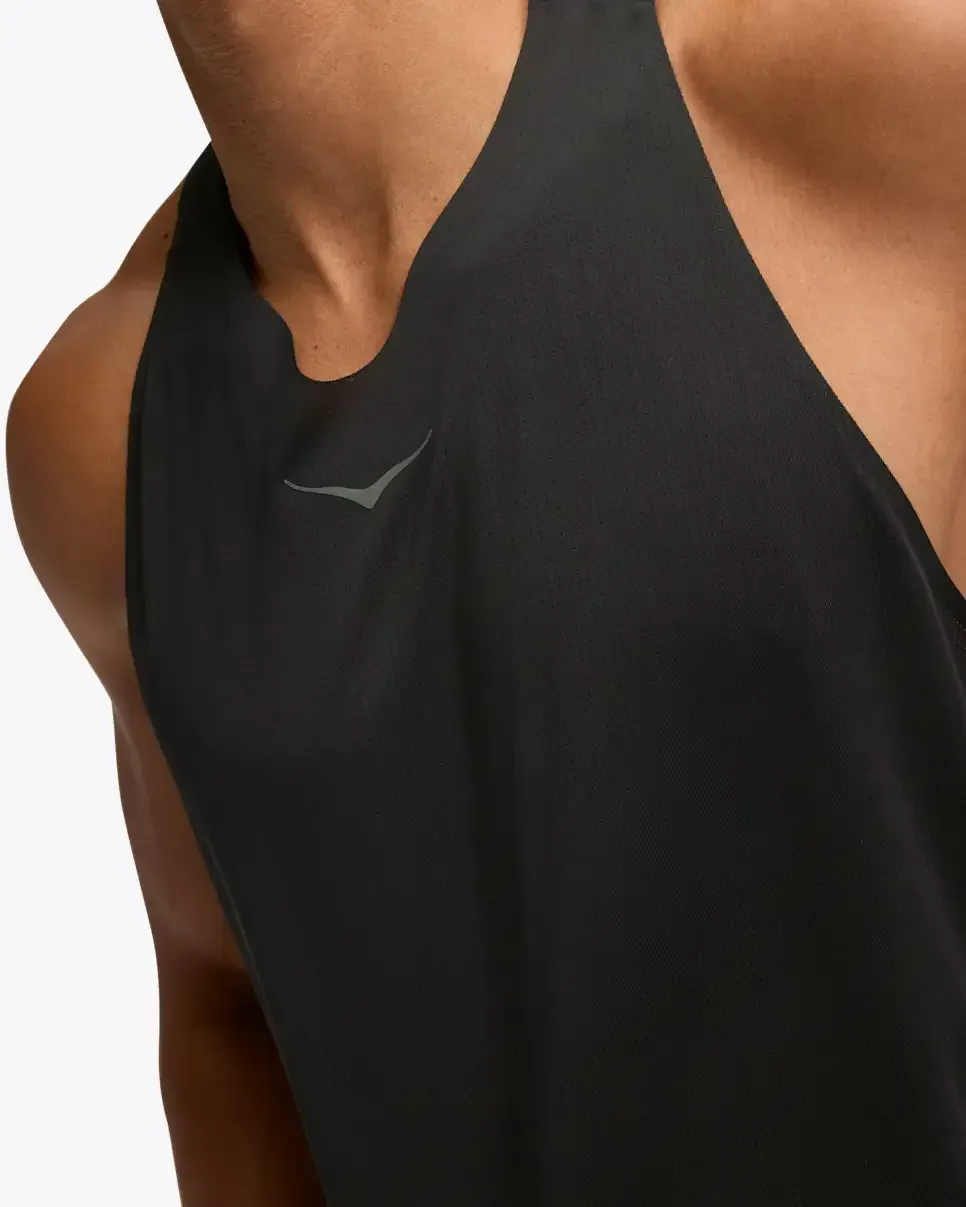 HOKA Race Day Singlet Black