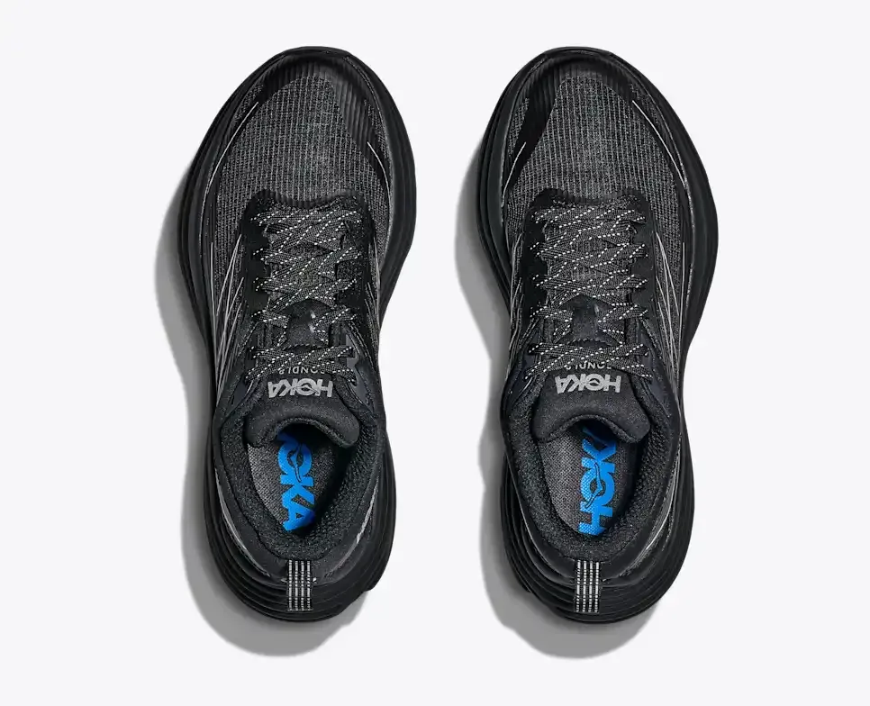 HOKA Stealth/Tech Bondi 8 Caged Black Silver