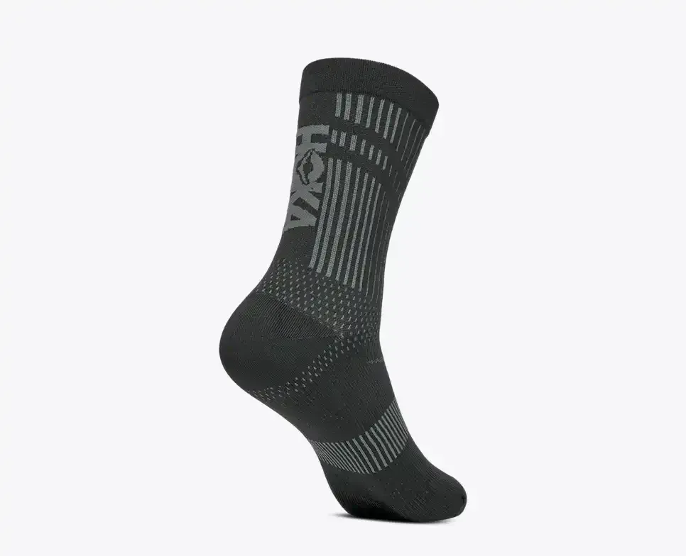 HOKA Trail Run Crew Sock Black