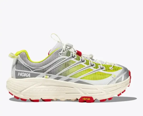 HOKA x Nicole McLaughlin Mafate Three2 White Neon Yellow