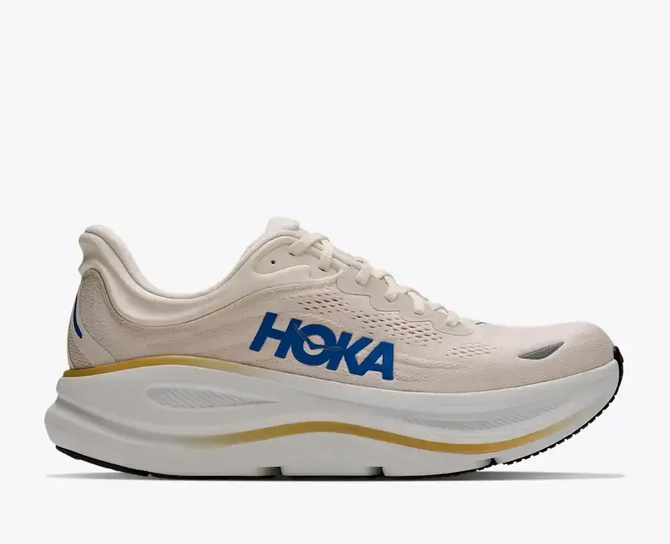 HOKA Bondi 9 Whisper White Fort Knox