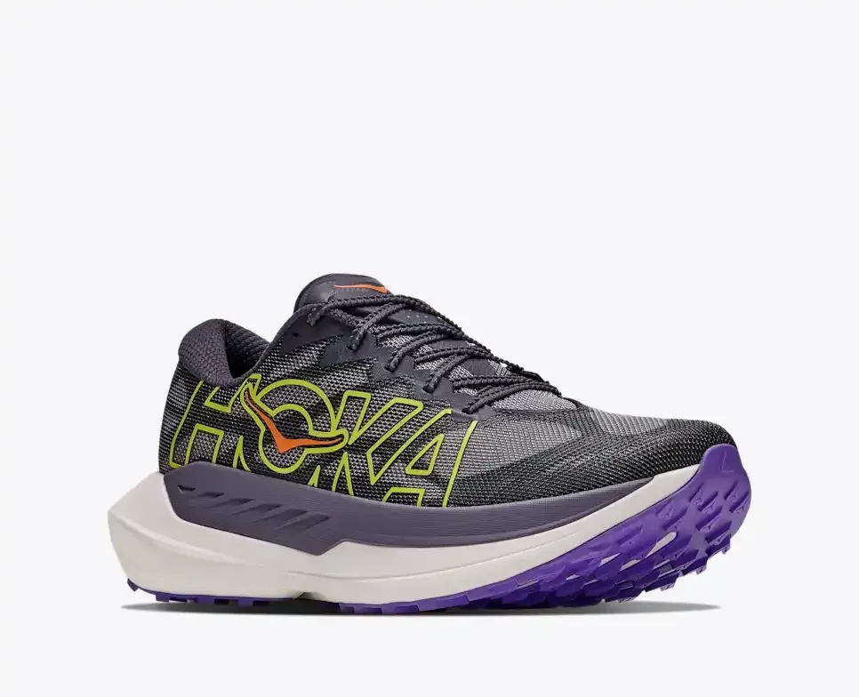 HOKA Rocket X Trail Squid Ink Neon Nebula