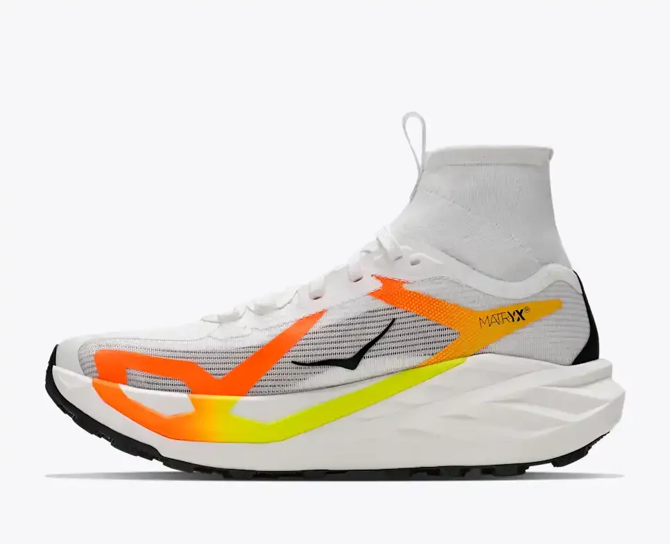 HOKA Tecton X 4 Frost Neon Tangerine