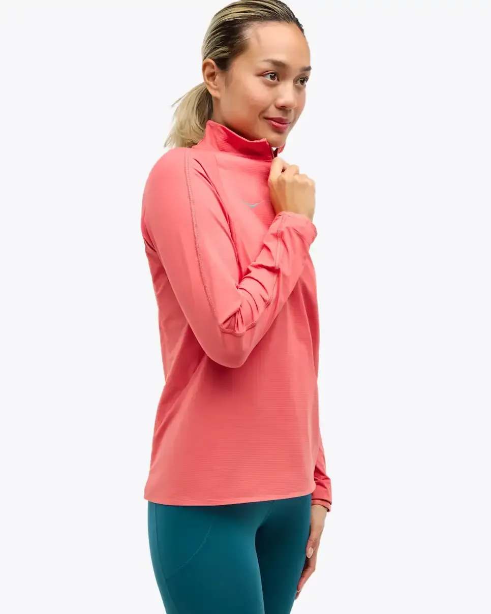 HOKA GlideTech Quarter Zip Grapfruit (Women's)