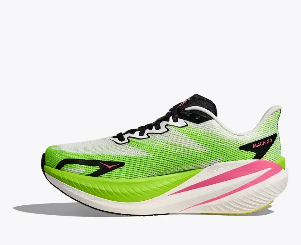 HOKA Mach X 3 White Neon Lime (Women's)